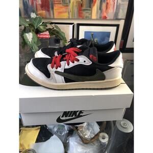 Size 3Y Jordan 1 OG Travis Scott Olive